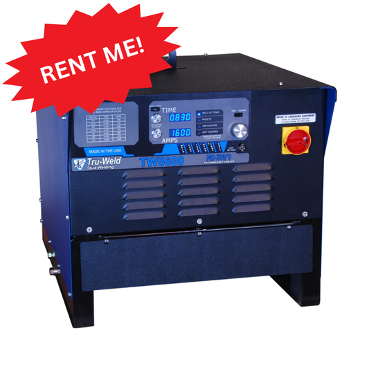 Rental TW5600 Drawn ARC Stud Welder- 3/4" Max Stud Diameter