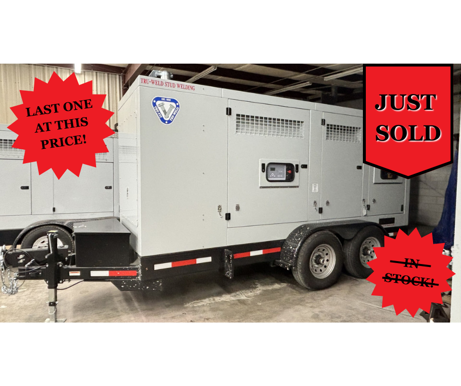 LAST ONE AT THIS PRICE! SJ-205 Dual Gun Mobile Stud Welding Generator System